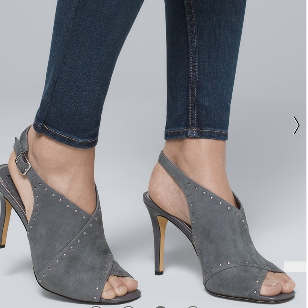 WHBM suede studded shootie